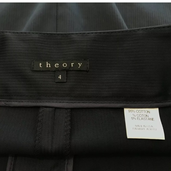THEORY NAVY PINSTRIPE SKIRT 4 NWOTS! - Picture 13 of 13